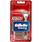 Gillette Sensor 3 RED EDITION Rasierer + 6 Rasierklingen EAN7702018589067
