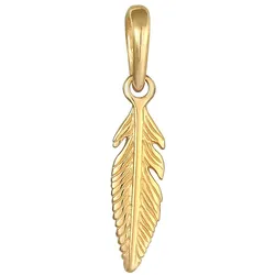Elli Feder Engelsfeder Boho Festival 925 Silber Gold Damen 