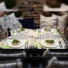 Duni LED-Kerzenhalter Tropical 103 x 85 mm Weiß