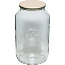 Weck Rundrandglas 3l mit Holz- deckel