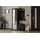 WFL GROUP Garderobenschrank Talia 100 x 180,5 x 35 cm Schwarz