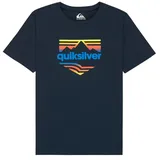 QUIKSILVER T-Shirt HORIZON FADE Blau Junge