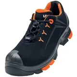 Uvex 65082, Unisex, Erwachsener, Sicherheitsschuhe, Schwarz, Orange, ESD, S3, SRC, Speed-Schnürsenkel - Schwarz - 43