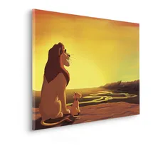 KOMAR Keilrahmenbild - Disney The Lion King Your Kingdom - Größe: 90 x 60 cm - Leinwandbild, Kinderzimmer