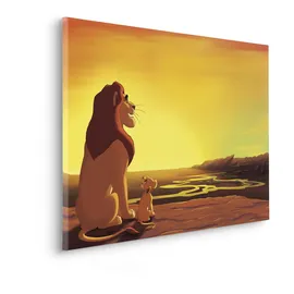 KOMAR Keilrahmenbild - Disney The Lion King Your Kingdom - Größe: 90 x 60 cm - Leinwandbild, Kinderzimmer