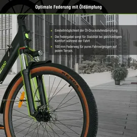 Sachsenrad E-SUV All Terrain E-Bike S5G Centro 2026 28 Zoll RH 54 cm Unisex schwarz