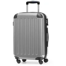 HAUPTSTADTKOFFER Alex 4-Rollen Cabin 55 cm / 35-42 l silber mit TSA