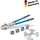 Pipetec Handpresszange TH-Profil inkl. Koffer TH-Profil und Einlagen 16-32mm