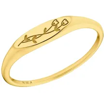 Amor Damen Ring Silber Gold 56