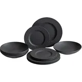 Villeroy & Boch Manufacture Rock Tafelservice 12-tlg. schwarz