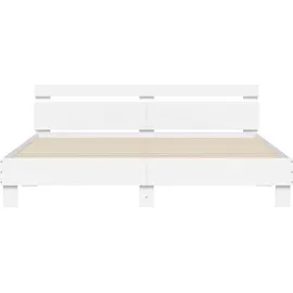 vidaXL Bettgestell 180 x 200 cm Weiß