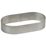 Schneider Tortenring oval Backring aus Reinaluminium für Quarkstollen, Materialstärke: 2/235