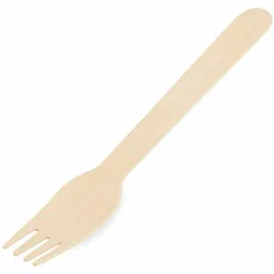 1-PACK 50x Holzgabeln Gabeln aus Holz 160mm umweltfreundlich