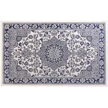 Douceur d'intérieur Cherine Teppich, rechteckig (68 x 110 cm), Blau, gewebte Viskose