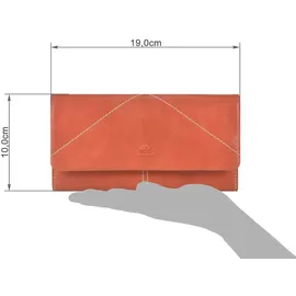 GREENBURRY Tumble Nappa Geldbörse Damen orange