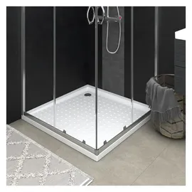 vidaXL Duschwanne Anti-Rutsch Weiß 80x80x4 cm ABS