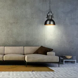 Relaxdays Hängelampe Industrial Style, Retro-Shabby Look, Deko für Esszimmer, E27, Pendelleuchte Ø 21cm, Schwarz