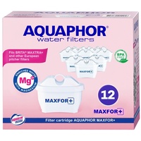 12x ORIGINAL AQUAPHOR Wasserfilterkartuschen MAXFOR+Mg Magnesium, BPA frei, 200l