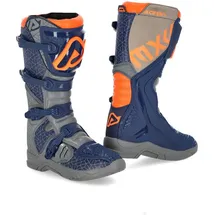 Acerbis X-Team Stiefel - Dunkelblau/Grau/Orange - 44 EU