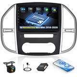 4G+64G CAMECHO Android 15 Qualcomm Octa Core Autoradio für Mercedes Benz Vito 3 W447 mit Carplay Android Auto Navi Dual WiFi 10-Zoll Bildschirm mit Navi Bluetooh5.1 FM/RDS+HD Rückfahrkamera