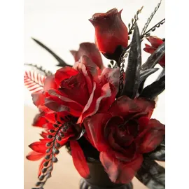 Europalms Halloween Tischdeko 28 cm rot/schwarz