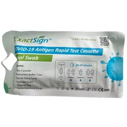 exactSign (1er Laien) COVID-19 Antigen Rapid Test Cassette Laientest CE 1434 - Schnelltest (1 Stück) 1 St