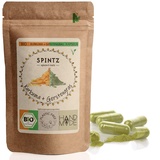 SPINTZ Bio Kurkuma Gerstengras Kapseln - hochdosierte Tabletten mit 2400mg Kurkuma & 1200mg Gerstengras Pulver Tagesdosis - aus biologischem Anbau - vegan | plastikfrei verpackt