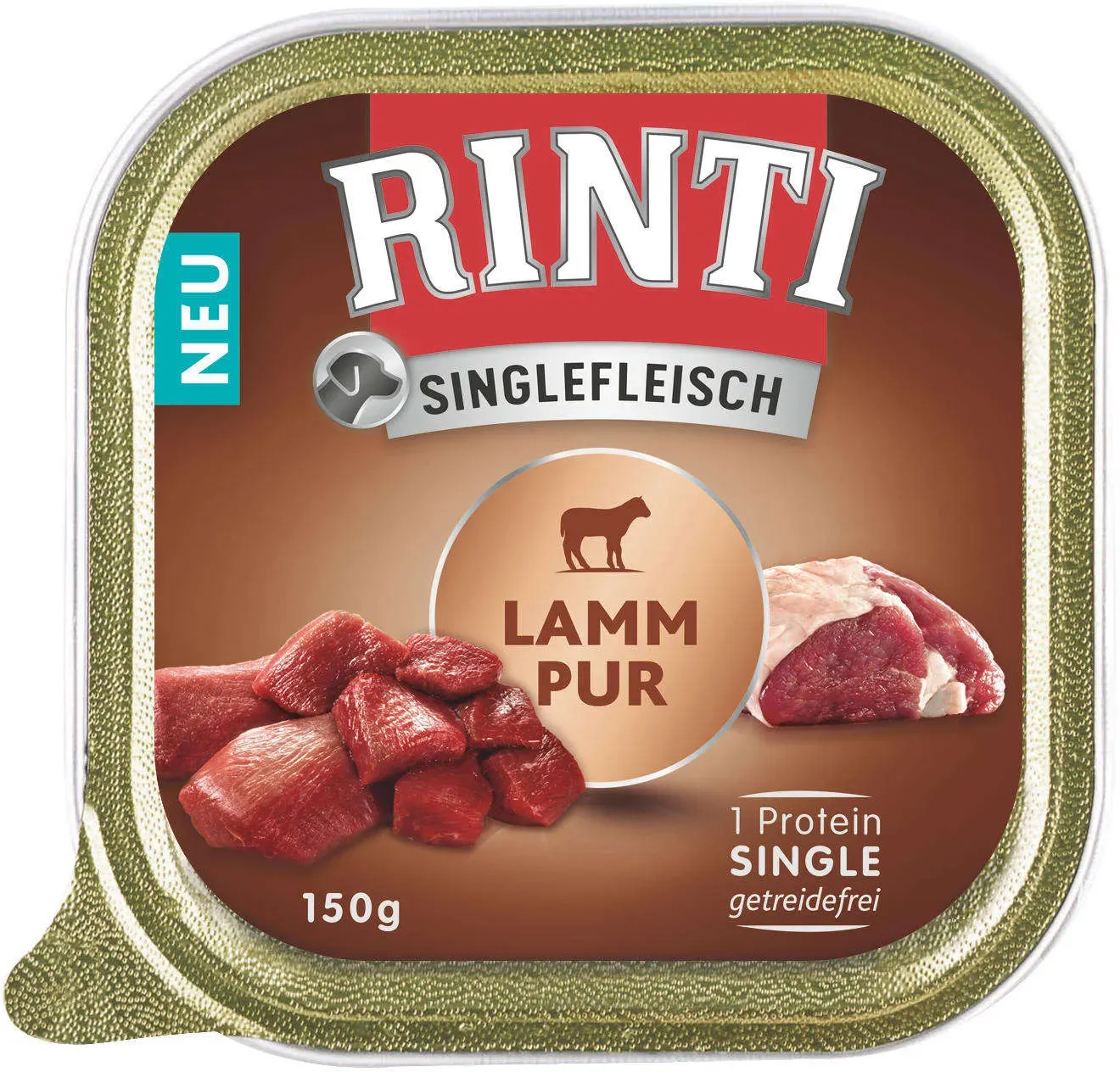 RINTI Hunde-Nassfutter Singlefleisch Lamm Pur