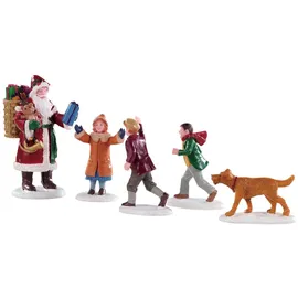Lemax Papa Christmas ! 92745 Figur Weihnachtsdorf rot