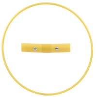 Hoopomania Hula-Hoop-Reifen Hula Hoop Rohling, HDPE-20mm, GELB, Durchmesser 60cm gelb Ø 60 cm