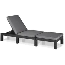 Allibert by Keter Keter Sessel lang mit Daytona Graphit 441306 Kissen