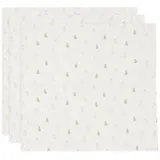 jollein Musselin Tuch Baby - Happy Miffy, Nougat - 3er Pack - 70x70cm - 100% Baumwolle - Oeko-Tex Zertifiziert - Spucktuch