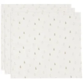 jollein Musselin Tuch Baby - Happy Miffy, Nougat - 3er Pack - 70x70cm - 100% Baumwolle - Oeko-Tex Zertifiziert - Spucktuch
