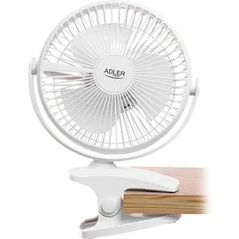 Adler AD 7342 Tischventilator 360° Rotation 25 cm Weiß