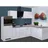 Flex-Well Winkelküche Lucca L-Form E-Geräte 280 x 170 cm weiß