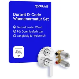 Duravit D-Code Einhebelmischer Unterputz Set, 2 Verbraucher, DC5210008010