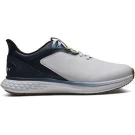 FootJoy Pulse Golfschuh für Herren, Weiß/Gum/Marineblau, Größe 43