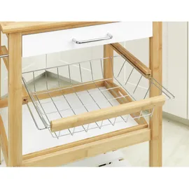 Wenko Servierwagen Finja Bambus 49,0 x 38,0 x 81,0 cm