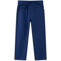 vidaXL Kinderhose mit Kordelzug Taschen Hose Freizeithose Schlupfhose Marineblau 116 - 116