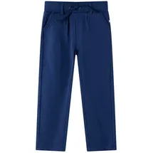 vidaXL Kinderhose mit Kordelzug Taschen Hose Freizeithose Schlupfhose Marineblau 116 - 116