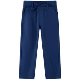 vidaXL Kinderhose mit Kordelzug Taschen Hose Freizeithose Schlupfhose Marineblau 116 - 116