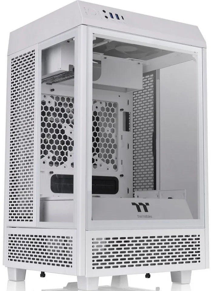 Thermaltake PC-Gehäuse Thermaltake The Tower 100 Mini, Tower-Gehäuse weiß