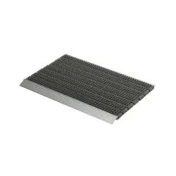 ASTRA Super Brush Alu-Fußmatte, 40 x 60 cm 1850015042 , Farbe: grau