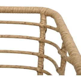 vidaXL Polyrattan Bistro Set 3-tlg. eiche