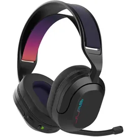 JLab Nightfall Gaming Headset Black Duale Wireless-Verbindungen über USB oder Bluetooth, Drehbares Mikrofon, bis zu 70 Std. Akkulaufzeit