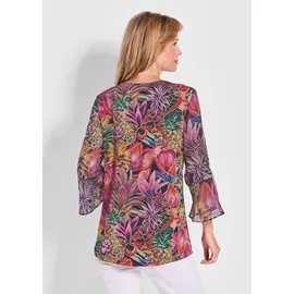 GOLDNER Bunte Tunika mit floralem Print Bunt 42