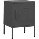 vidaXL Nachtschrank Anthrazit 35 x 35 x 51 cm Stahl