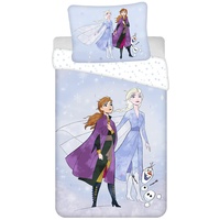 Disney Frozen Bettwäsche Eiskönigin Anna ELSA Kopfkissen Bettdecke für 135x200