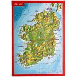 Georelief Reliefpostkarte Irland - 0