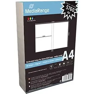 MediaRange Einleger für DVD-Hüllen 50 DIN A4 Bögen / Pack